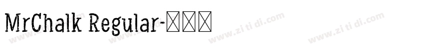 MrChalk Regular字体转换